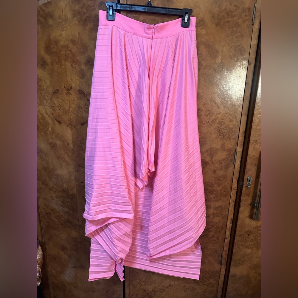 Chic High-Low Pink Skirt - Picture 4 of 8